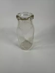 BILTMORE DAIRY FARMS Half Pint Milk Bottle Embossed w Pink Tint Vintage Duraglas - Picture 1 of 7