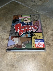 American Dad! Volume 5 (DVD, 2010, 3-Disc Set) NEW Factory Sealed Region 1 USA - Picture 1 of 4