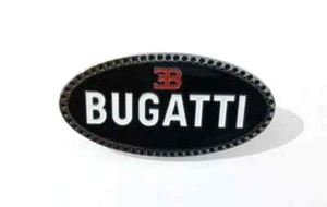 Parrilla delantera del radiador Bugatti Early capó insignia emblema acero hecho negro - Imagen 1 de 9