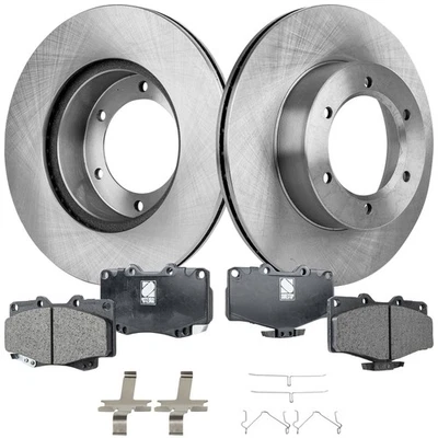 Kit de rotores y pastillas de disco de freno delantero para camioneta 4 corredores Toyota Pickup 4Runner Foto 1 de 4