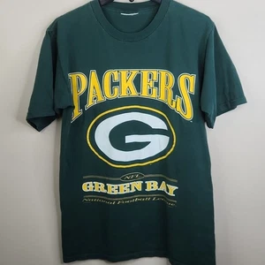 Nutmeg Mills 1997 Green Bay Packers Vintage Short Sleeve Crew Neck Graphic Tee M - Picture 1 of 8