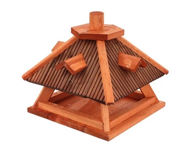 VOGELHAUS aus Holz  Vogelhäuschen Vogelhäuser Vogelfutterhaus   bemalt - Bild 1 von 3