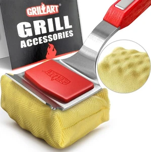 GRILLART BBQ Grillschwamm Dampfreiniger Borstenfrei Schaber Werkzeug SteamWizards - Bild 1 von 3