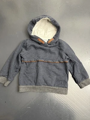 Tommy Bahama 24 Meses Azul Rayas Sudadera con Capucha Bebé Algodón Playa Usado en Excelente Condición LKN Foto 1 de 4