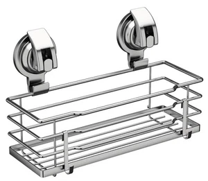 Suction Cup Shower Caddy, Shower Shelf Soap Dish with Hooks for Razor, Sponge... - Picture 1 of 7