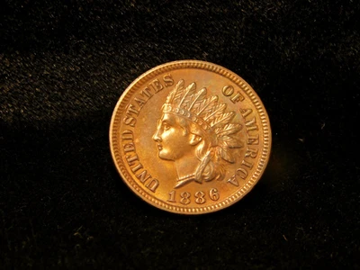 1886 Indian Head Cent - Variety 1 - UNC - Image 1 of 4