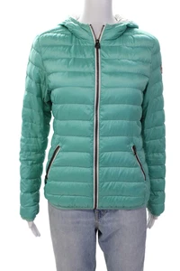 Colmar Boys Textured Long Sleeve Full Zip Hood Puffer Jacket Green Size 12 - Picture 1 of 5