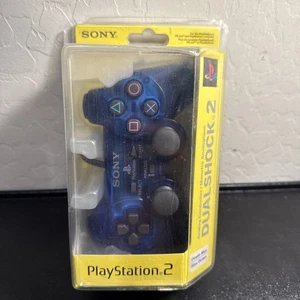 Playstation PS2 Ocean Blue DualShock 2 Controller SCPH-10010 UL 97063 New Sealed - Picture 1 of 7