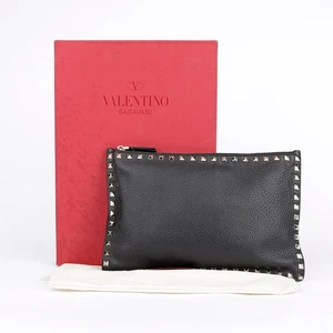 Valentino Clutch en cuir noir Rockstud 0269VSH 24185862 - Picture 1 of 8