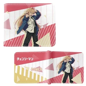 New Power Style A CHAINSAW MAN BiFold Wallet Chenso Man Credit Card Billfold - Picture 1 of 2