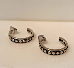 Pendientes con cuentas Mignon Faget S.S. 925 aro 3/4 6 mm 1" 19C - Imagen 1 de 5