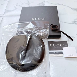 Gucci Black Rubber Dog Frisbee Dog Toy W/Box Unused V5 - Picture 1 of 6