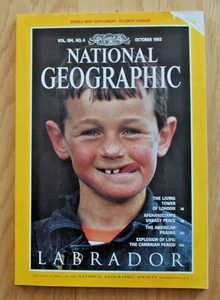 National Geographic October 1993 Labrador; Tower of London; Afghanistan; Prairie - Picture 1 of 19