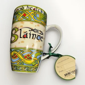 Irish Weave Keramiktasse mit von Clara Crafts NEU "Good Health" - Bild 1 von 4