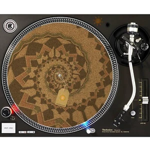 Aztec Circle Of Life CORK Slipmat Turntable 12" for DJ Vinyl LP Audiophile - Picture 1 of 1