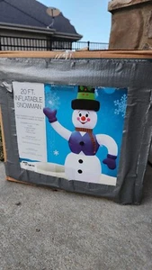 SELTEN 20ft Schneemann Weihnachten aufblasbar. - Bild 1 von 17