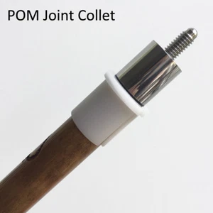 Pool Cue White POM Joint Collet Sleeve - Cue Building Tool Lathe Accessory - Picture 1 of 1