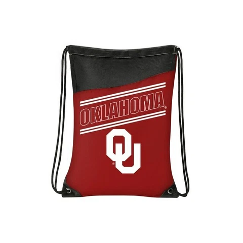 NCAA Oklahoma Sooners Incline Drawstring Lightweight Backpack Backsack Cover