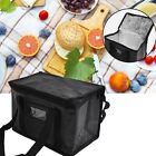 Meal Delivery Bag Double Zip 1pcs Food Delivery Bag Takeaway Warm Cold Bag Black