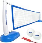 Splash Net PRO Pool Volleyball Net Includes 2 Water Volleyballs and Pump Blue