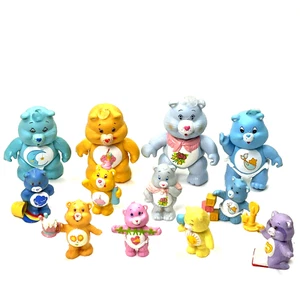 Vintage 80s Care Bears Figures AGC ‘83 ‘84 4 Poseable/8 Non-posable Lot of 12 - Picture 1 of 10
