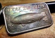 1974 Rare Vintage Graf Zeppelin (May 1930) 1oz Silver .999 Art Bar Rainbow Toned