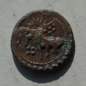More details for ancient /antique islamic arabic ae bronze coin elephant? 21mm 6.63g unidentified
