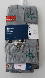 Old Navy Mens Soft Washed Boxer Shorts Grey Size XXL NWT - Picture 1 of 3