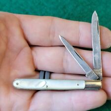 Old Vintage Antique Terrier Robeson Pearl Tiny Barehead Jack Pocket Knife