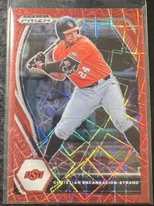 2021 Panini Prizm Draft Picks Red Velocity Prizm Christian Encarnacion-Strand - Picture 1 of 2