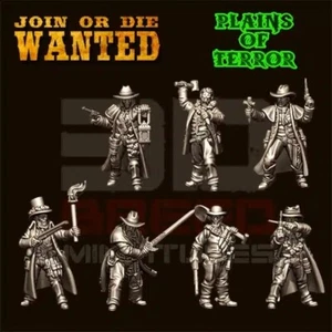 Vampire Hunters - Wild West Old West - -  28mm or 32mm - Gothic Horror Cowboys - Picture 1 of 3