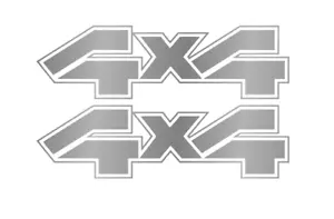 2pcs 4x4 Off Road Vinyl Decal Sticker Fits Ford F150 F250 F350 1987-1991 - Foto 1 di 2