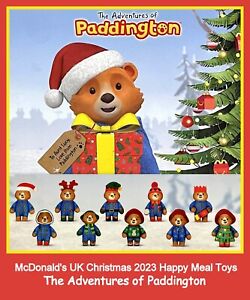 McDonald's UK Happy Meal CHRISTMAS 23 The Adventures of PADDINGTON Toys to pick