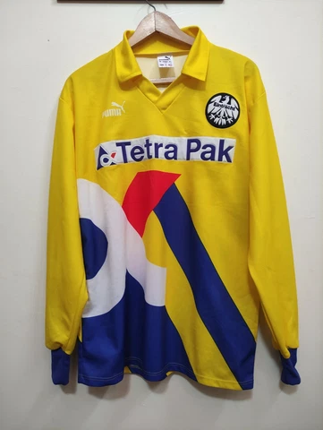 Eintracht Frankfurt Jersey 1993 1995 Away Shirt Puma Vintage Yellow Trikot L Cover