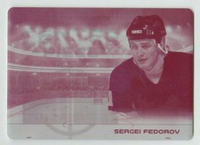 SERGEI FEDOROV 2020-21 Leaf In the Game MAGENTA PRINTING PLATE 1 of 1 Real 1/1