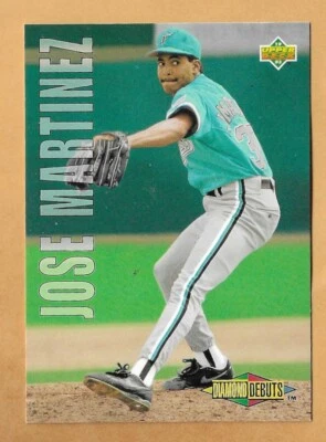 JOSE MARTINEZ FLORIDA MARLINS DIAMOND DEBUTS  #506 - UPPER DECK NM-MT 1993 - Image 1 of 2