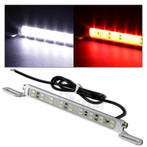 Universal White/Red 6000K 18-LED Car License Plate Light Backup Brake Lamp 1PC - Picture 1 of 3