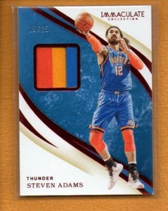 Steven Adams 2019-20 Panini Immaculate Basketball Swatches Red Patch /25 - Bild 1 von 2