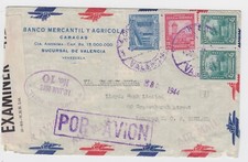 WW2 Venezuela - England Transatlantic Air Mail Censored “Foreign Mail” Cover