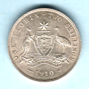 Australia. 1910 Florin.. Much Lustre - EF/gEF - Imagen 1 de 2