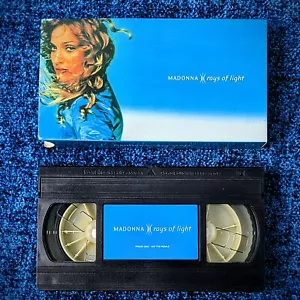 MADONNA PROMO VHS RAYS OF LIGHT UK 1999 PAL BOX Frozen, Drowned World VIDEOS - Picture 1 of 13