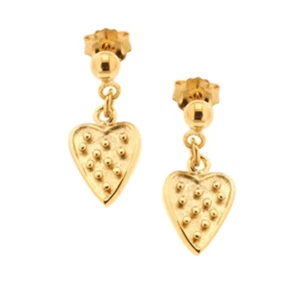 Damen Ohrringe von Bijoux Pour Tous Herzform Freizeit goldfarben Accessoire - Bild 1 von 3
