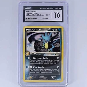 CGC 10 Dark Golduck 35/109 Uncommon Pokemon EX Team Rocket Returns - Picture 1 of 2