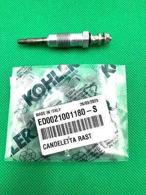 Genuine Kohler Lombardini Diesel ED0021001180-S Preheating Glow Plug 12V - Image 1 of 4