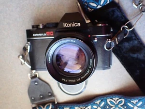 Konica TC 35mm Camera W/ Hexanon 50mm f/1.4, 200mm f/4, Viv 2x Lens, FILM TESTED - Picture 1 of 24