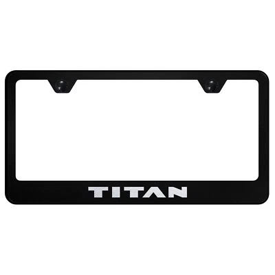 Nissan Titan Laser Etched Logo Stainless Steel License Plate Frame - Image 1 of 4