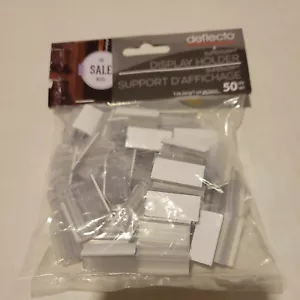 Deflect-o SuperGrip 1" Display Sign Holder - 50 pack Seating Placeholders NEW - Picture 1 of 3
