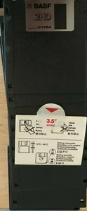 9 x BASF Extra 2HD Leerdisketten mit Aufklebern (IBM PC) - Picture 1 of 1