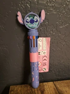 Bolígrafo Click Retráctil Disney Lilo & Stitch, 10 Colores Diferentes, Primark NUEVO - Imagen 1 de 2