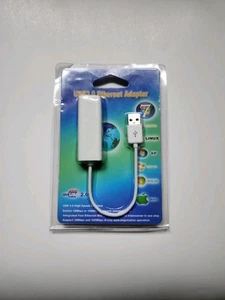 USB 2.0 to Ethernet 10/100 RJ45 Network LAN Adapter for Windows 7/8/10/Vista/XP - Picture 1 of 4
